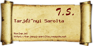 Tarjányi Sarolta névjegykártya